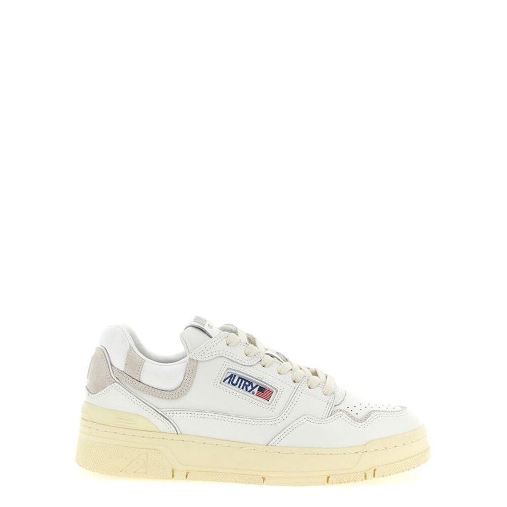 Autry White Cowhide Low Top Men's Sneakers